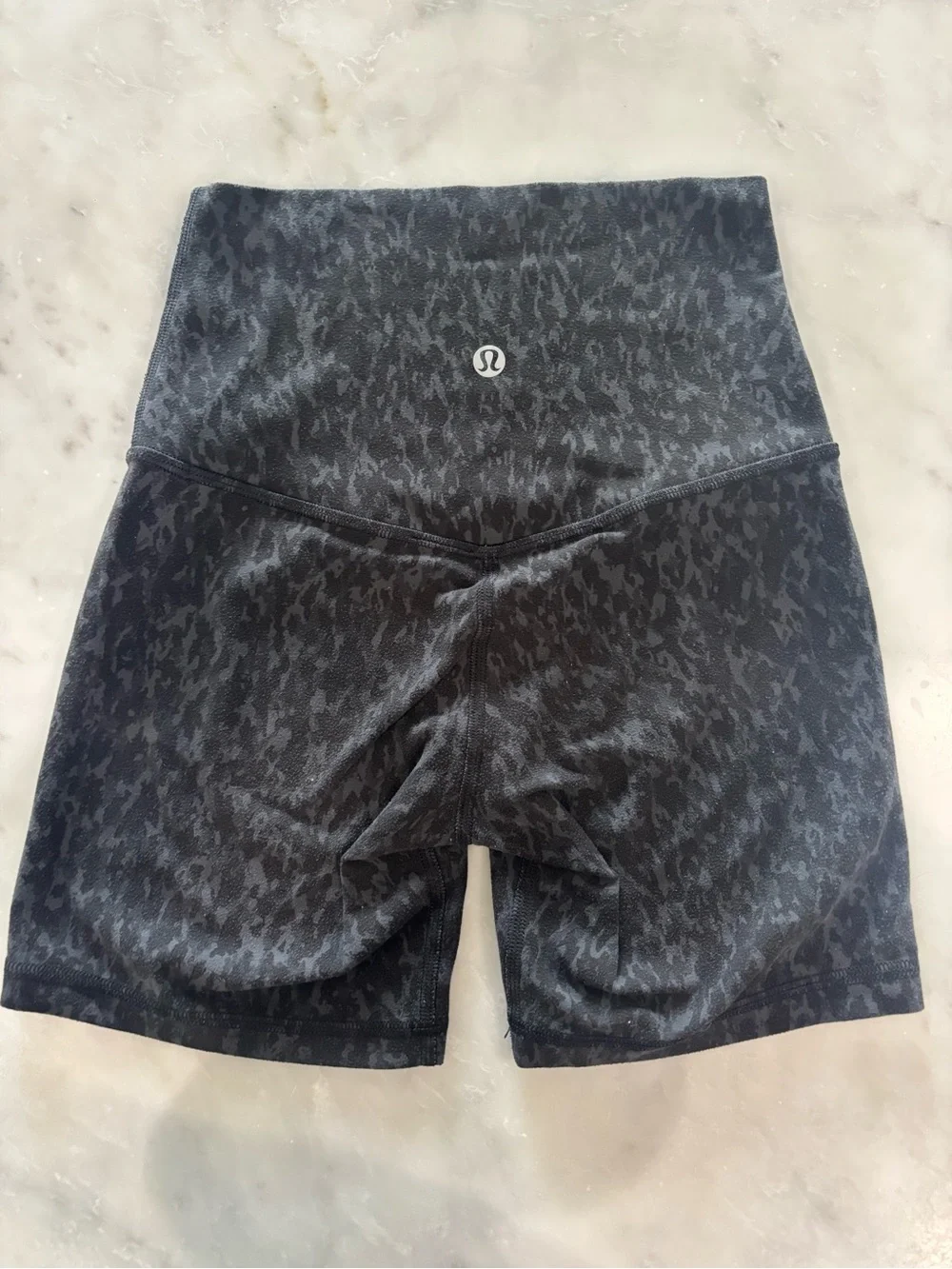lululemon athletica High-Rise Black Camo Bike Shorts